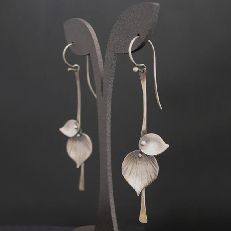 Silver Leaf Vintage Earrings | Last Day 80% Off!