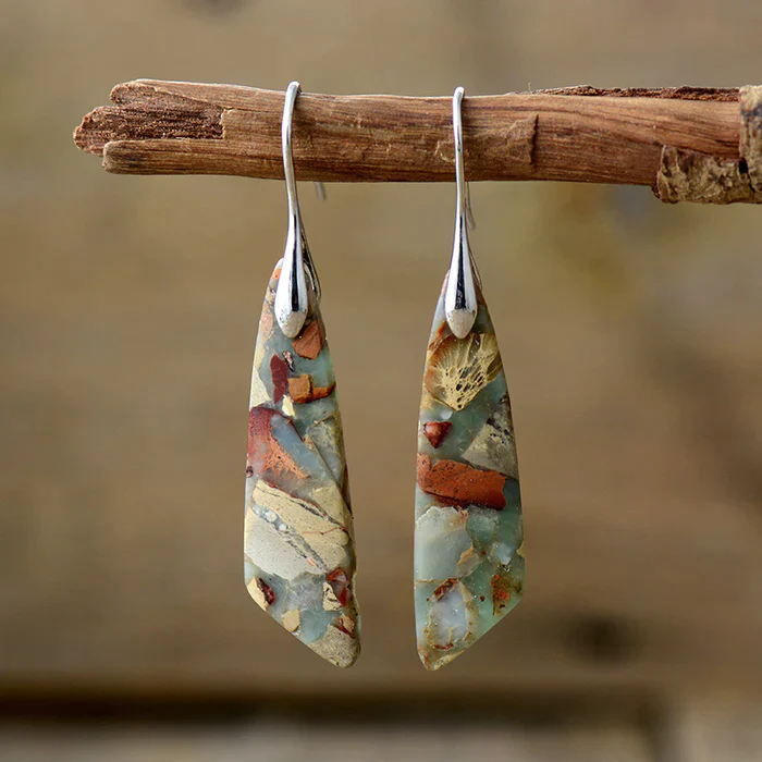 Vintage Natural Stone Earrings | Last Day 80% Off!