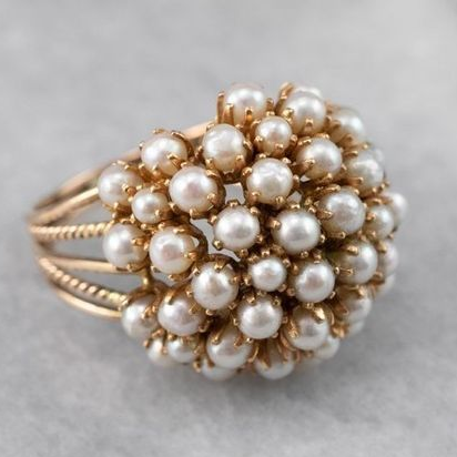 Inlaid Pearls Ring | Last day 80% off!