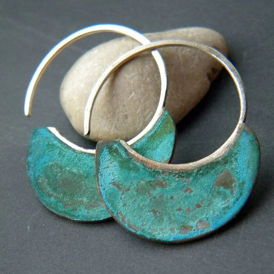 Vintage Worn Turquoise Earrings | Last Day 80% Off!
