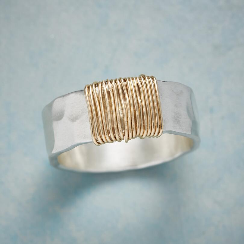 Vintage Golden Threads Silver Ring | Last day 80% off!