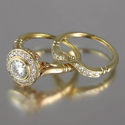 Vintage Gold & Zirconia Ring Pack | Last day 80% off!