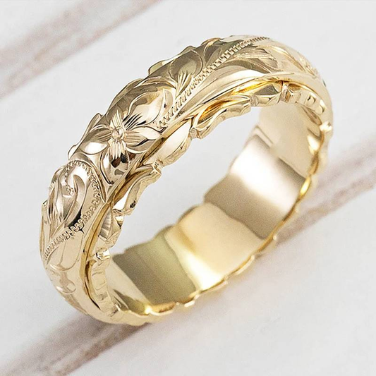 Vintage Gold Flower Ring | Last day 80% off!