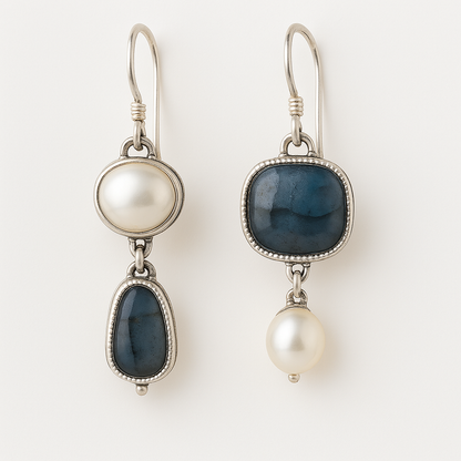 Vintage Natural Blue Stone Earrings | Last day 80% off!