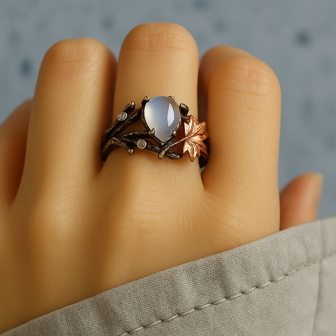 Nature Moonstone Ring | Last day 80% off!