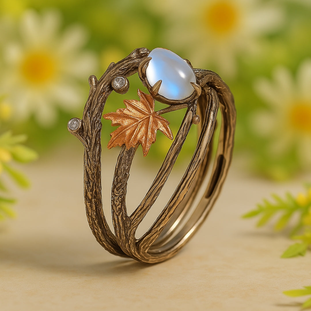 Nature Moonstone Ring | Last day 80% off!