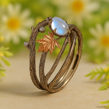 Nature Moonstone Ring | Last day 80% off!