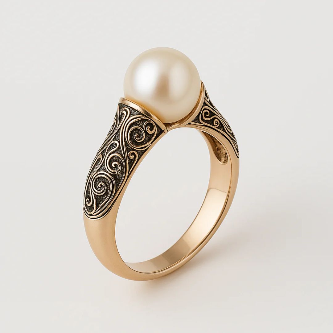 Vintage Pearl Golden Ring | Last day 80% off!