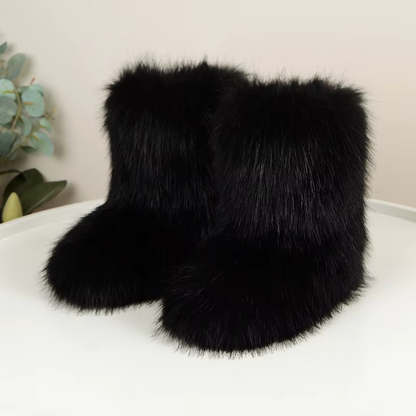 Luna - Faux Fur Boots | Last Day 80% Off!