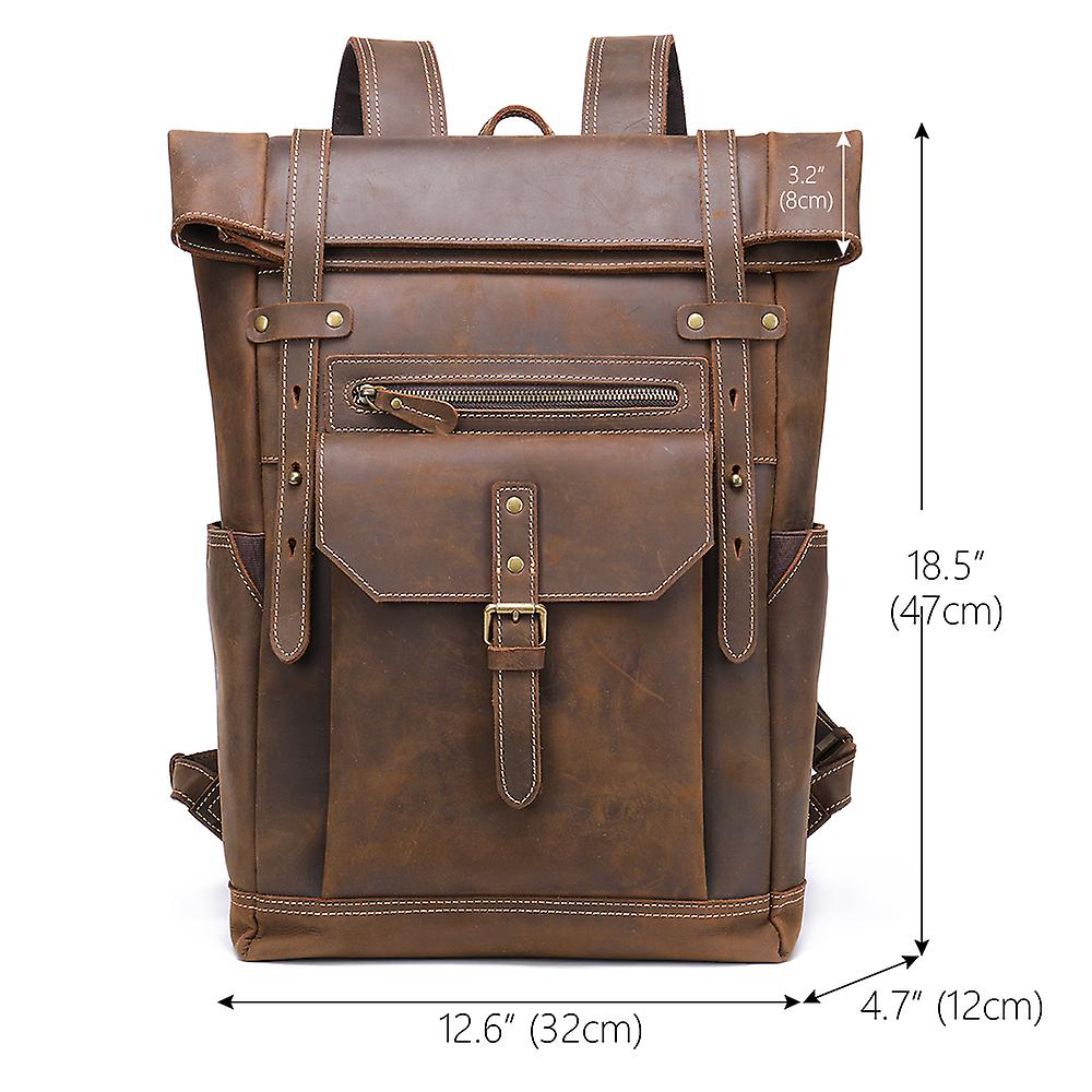 Larry - Men’s Retro Leather Rucksack | Last day 80% off!