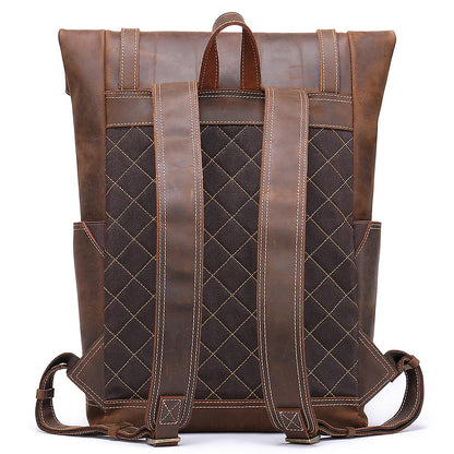 Larry - Men’s Retro Leather Rucksack | Last day 80% off!