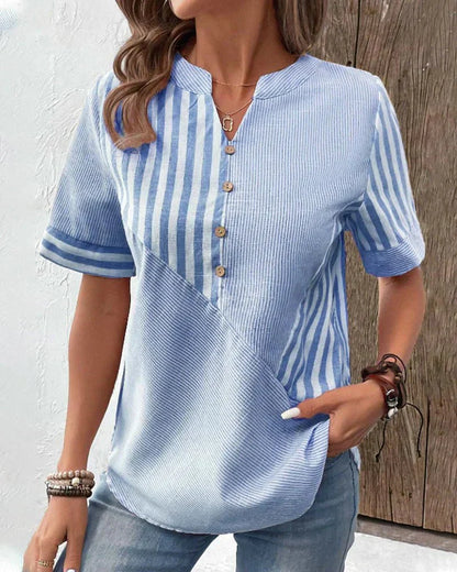 Lila | Soft Striped Blouse | Last Day 80% Discount!