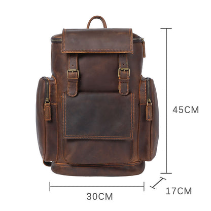 Charles - Men’s Leather Laptop Backpack | Last day 80% off!