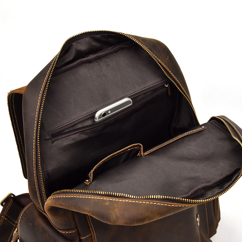 Nathan - Water-Resistant Leather Rucksack | Last day 80% off!