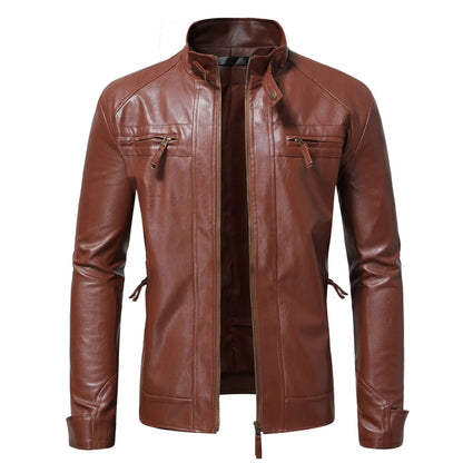 Elegant Men's Leather Jacket | Last Day 80% Off!