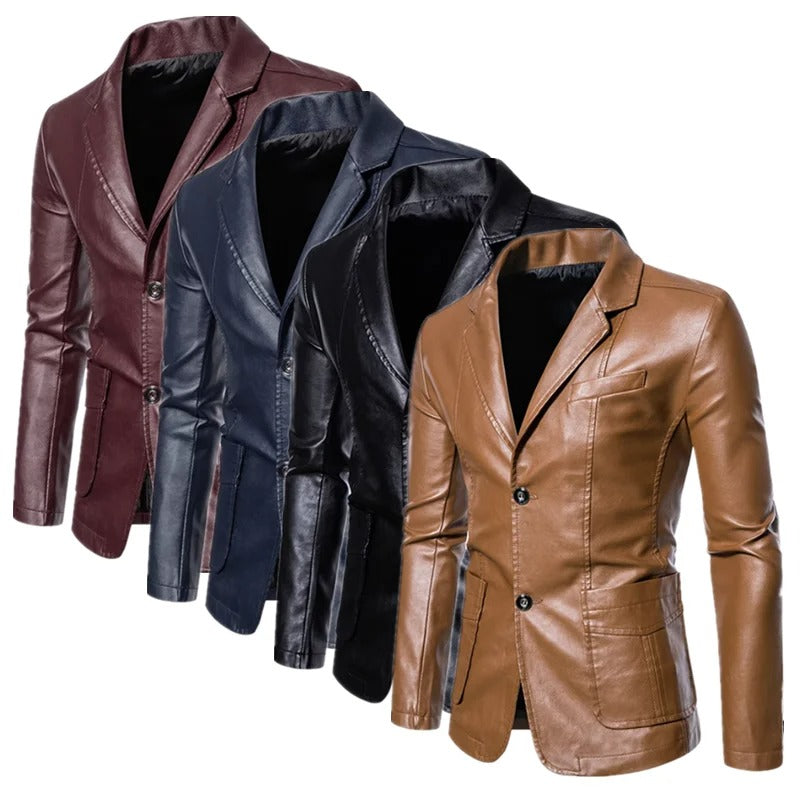 Business Casual Leather Jacket | Last Day 80% Off!