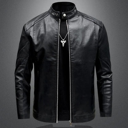 Elegant Men's Biker Leather Jacket | Last Day 80% Off!