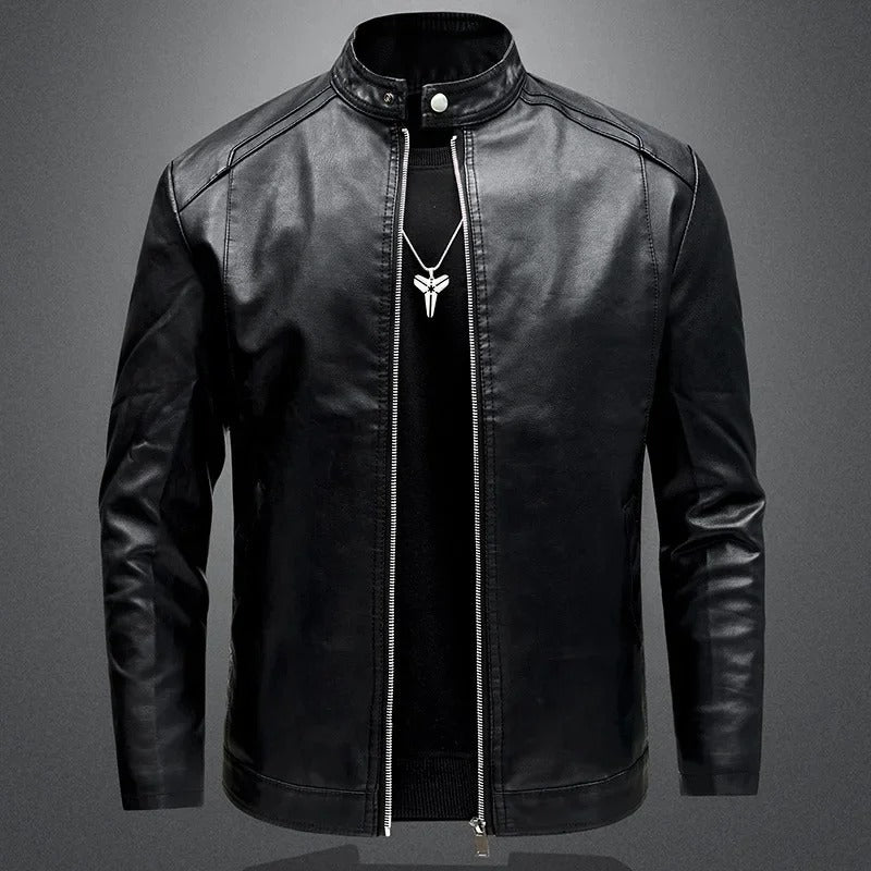 Elegant Men's Biker Leather Jacket | Last Day 80% Off!