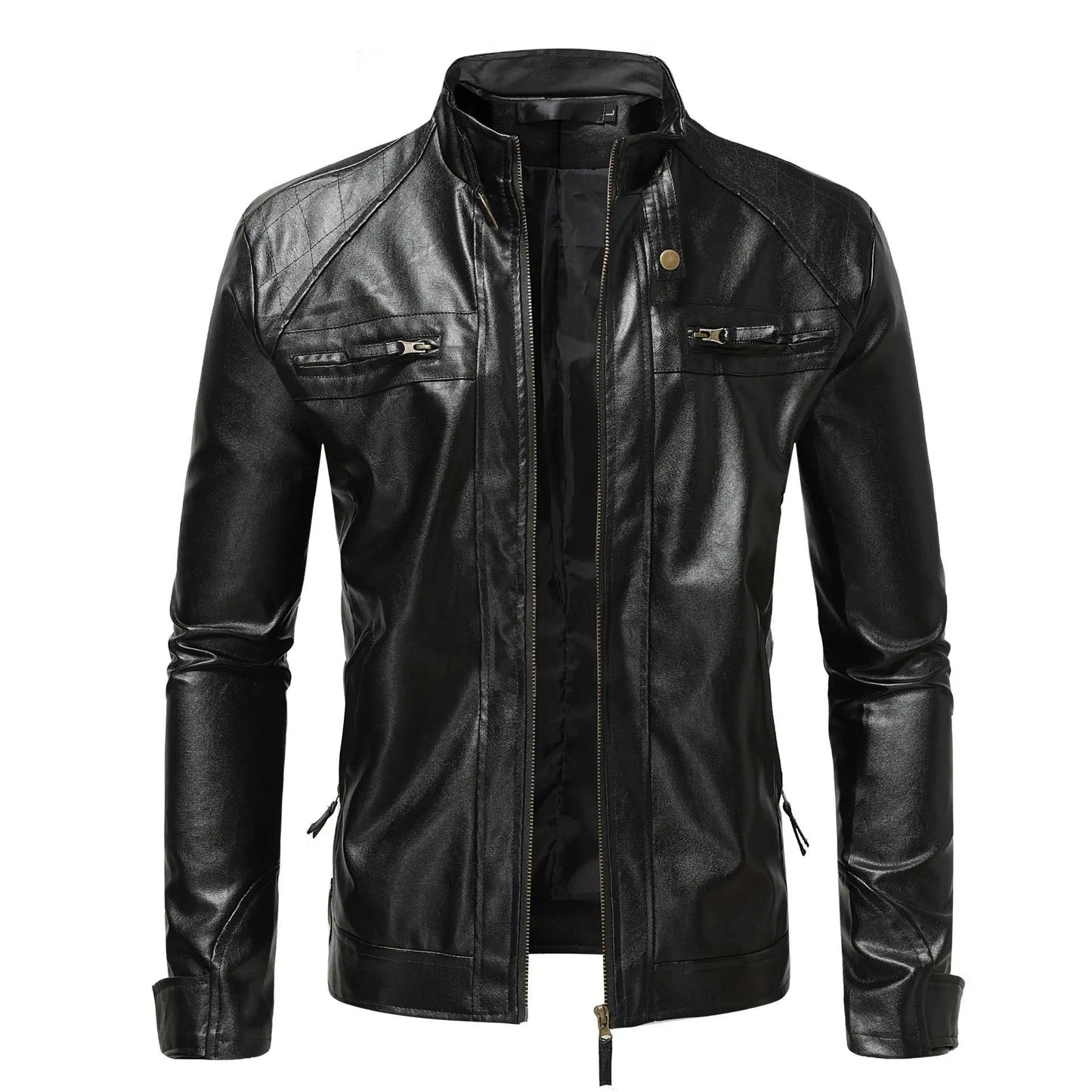 Elegant Men's Leather Jacket | Last Day 80% Off!