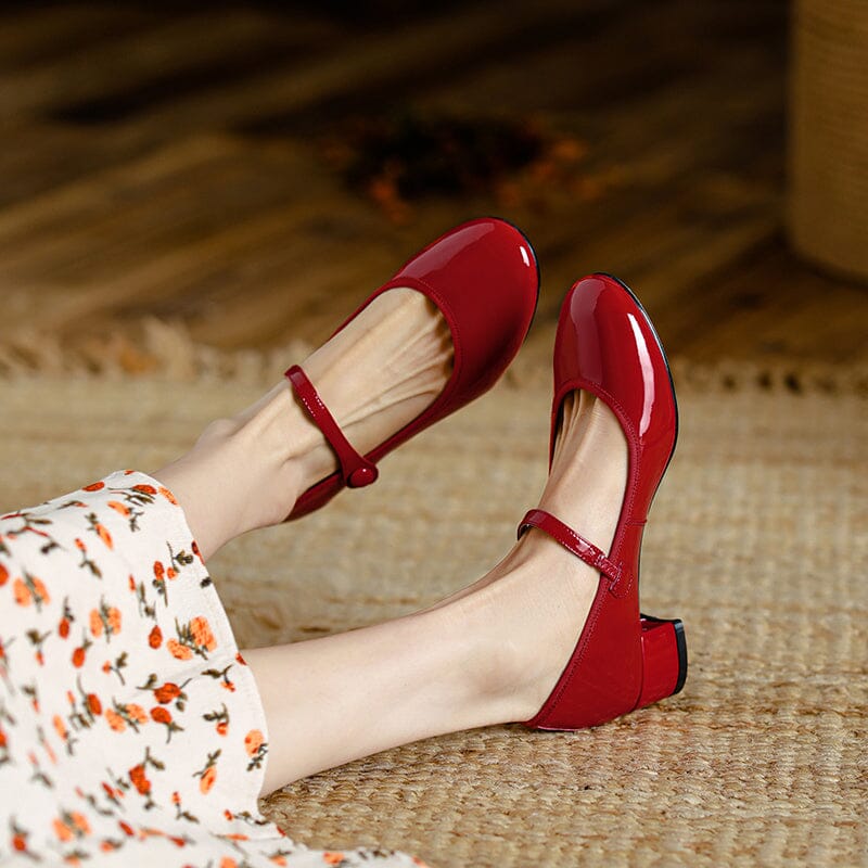 Livy™| Leather Mary Janes | Last Day 80% Off!