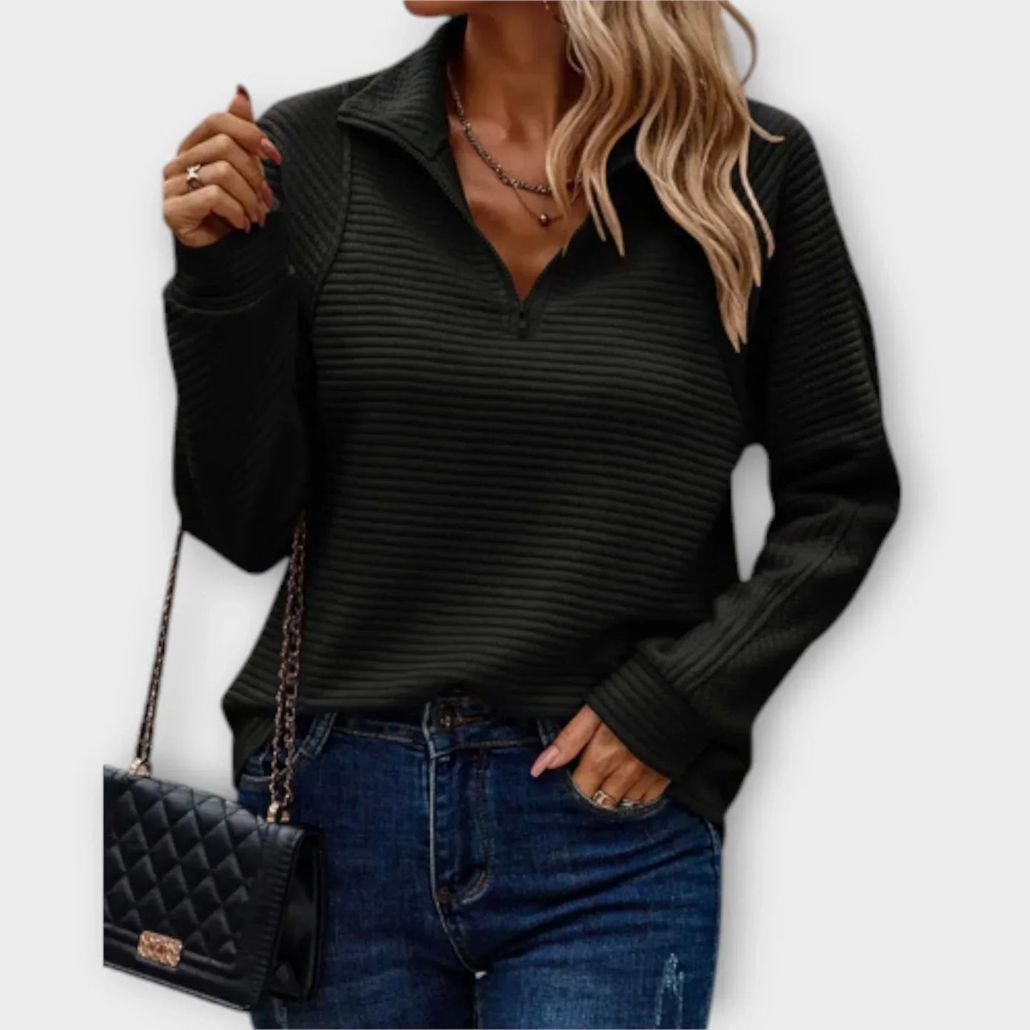 Olivia | Half-Zip Pullover | Last Day 80% Off!