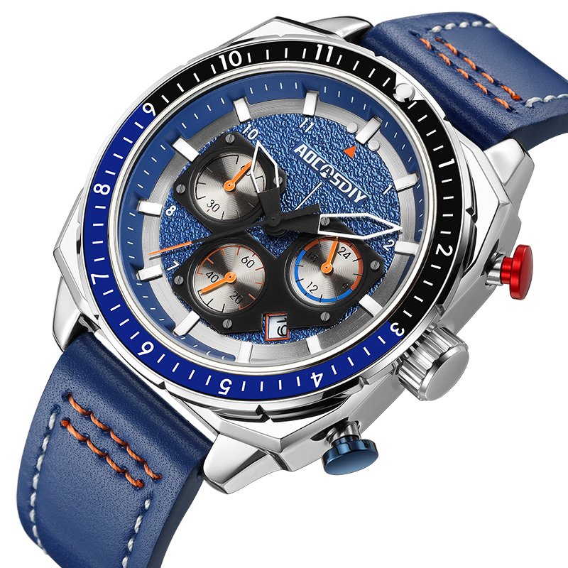 Luxury Quartz Sport Chronograph Watch™ - Wilson | Last Day 80% Off!
