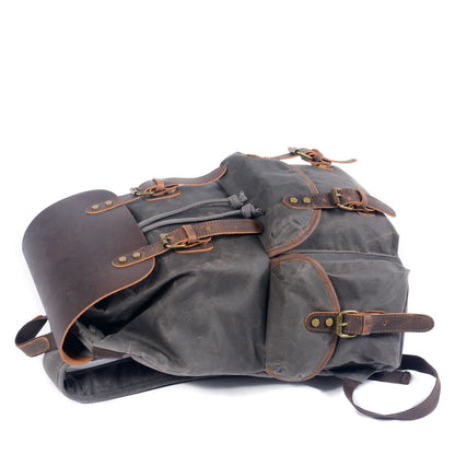 Canvas and Leather Backpack | Salzburg | Last Day 80% Off!
