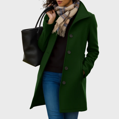 Tradura™ - Classic Mid-Length Button Coat | Last Day 80% Off!