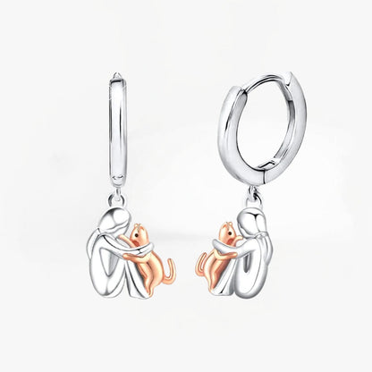 Olivia & Ivy | Cat Embrace Earring (Round Closure) | Last Day 80% Off!