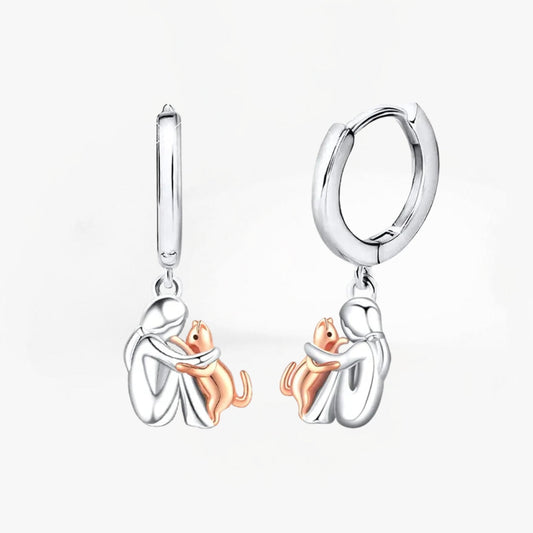 Olivia & Ivy | Cat Embrace Earring (Round Closure) | Last Day 80% Off!