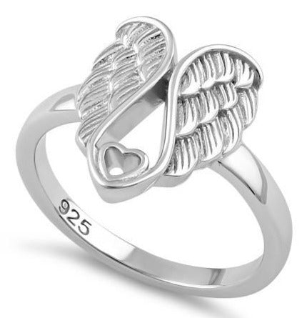 Sterling Silver Angel Wings Ring | Last day 80% off!