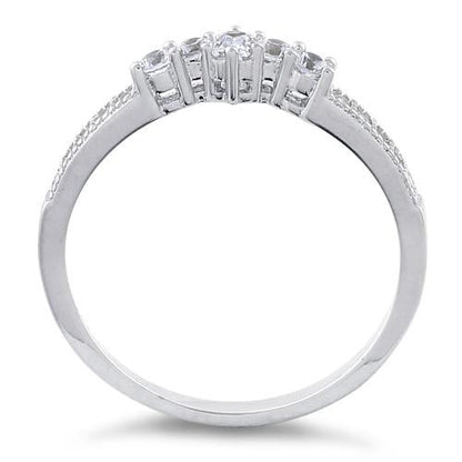 Sterling Silver Emerald Cut CZ Ring | Last day 80% off!