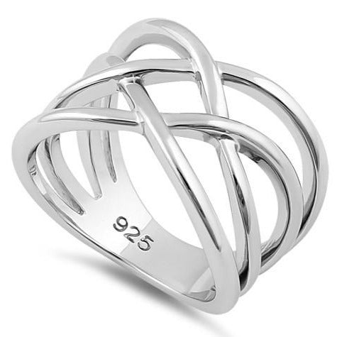 Sterling Silver Interwoven Ring | Last day 80% off!