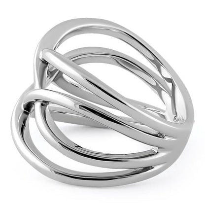 Sterling Silver Interwoven Ring | Last day 80% off!