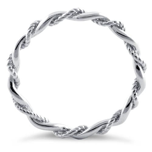 Sterling Silver Twist Ring | Last day 80% off!
