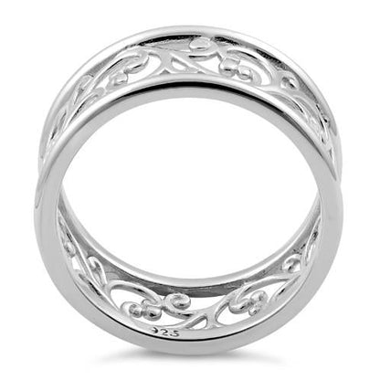 Sterling Silver Vines Band Ring | Last day 80% off!