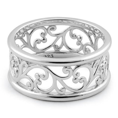 Sterling Silver Vines Band Ring | Last day 80% off!