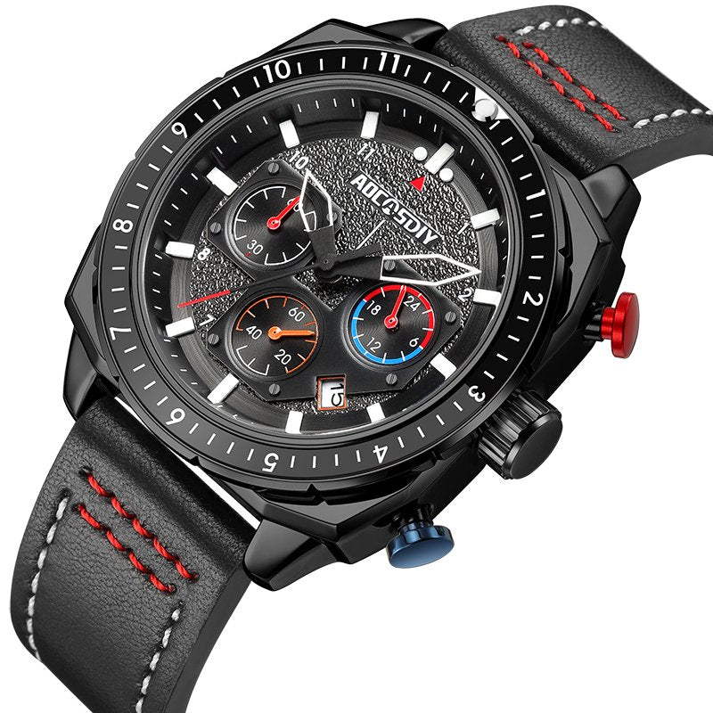 Luxury Quartz Sport Chronograph Watch™ - Wilson | Last Day 80% Off!