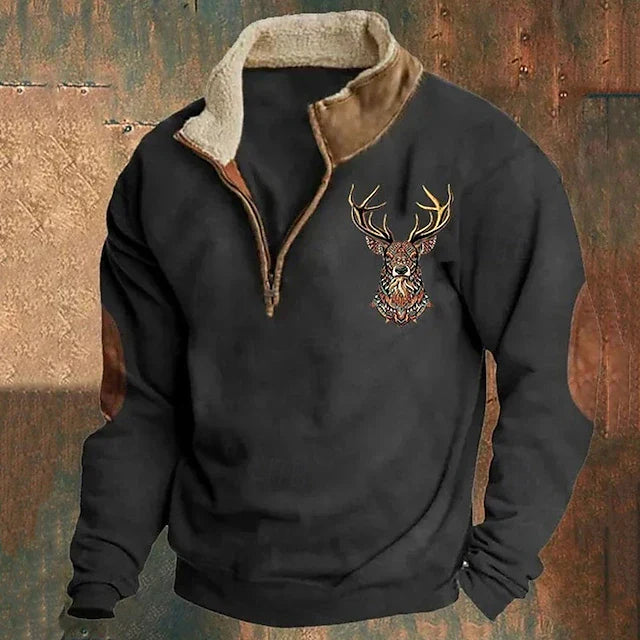 Christos – Pullover with Deer Detail | Last day 80% off!