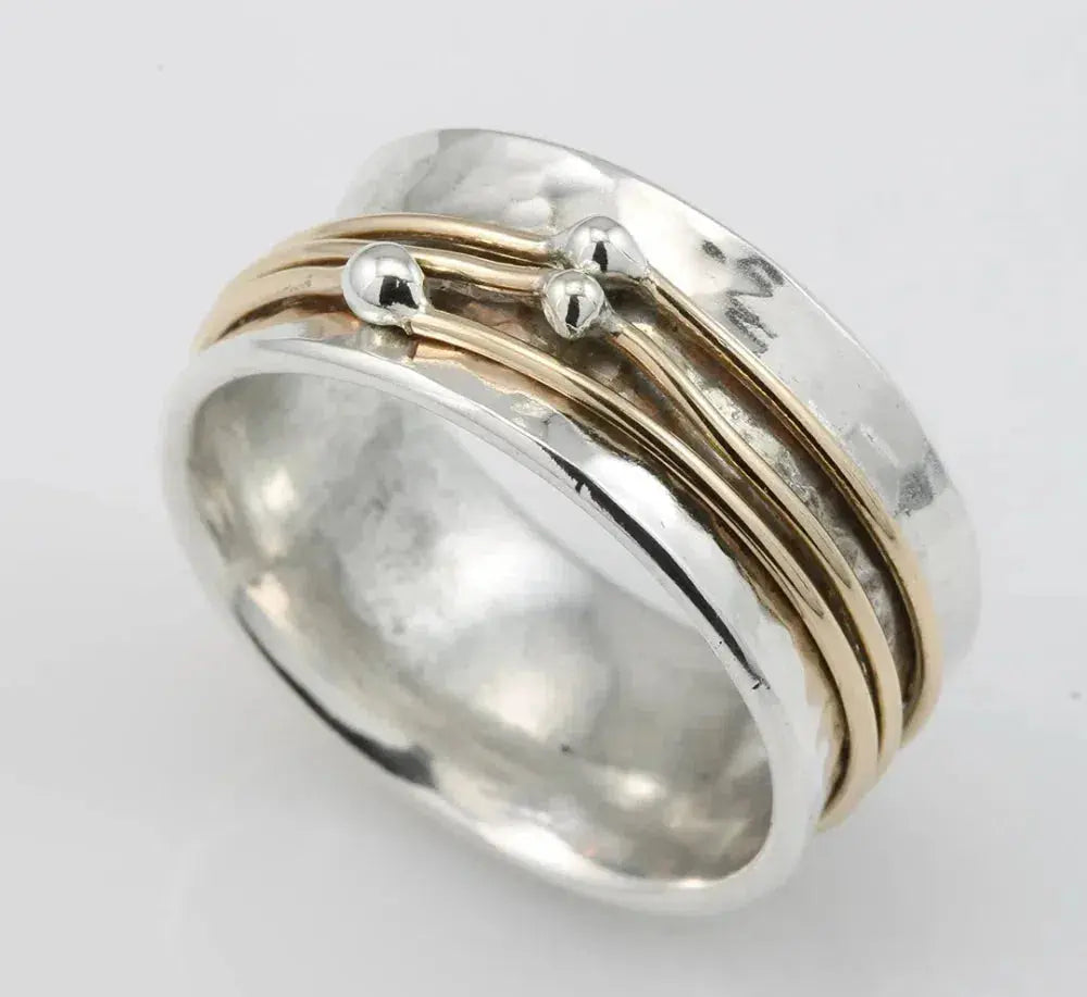 Vintage gold layered silver ring | Last day 80% off!