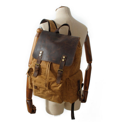 Jacob - Vintage Waxed Canvas Backpack | Last day 80% off!